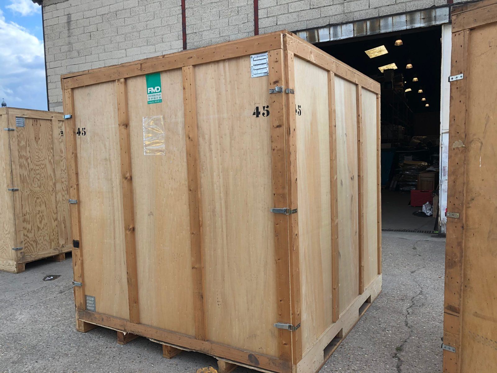 Caisse de garde-meubles en bois de 8 m³